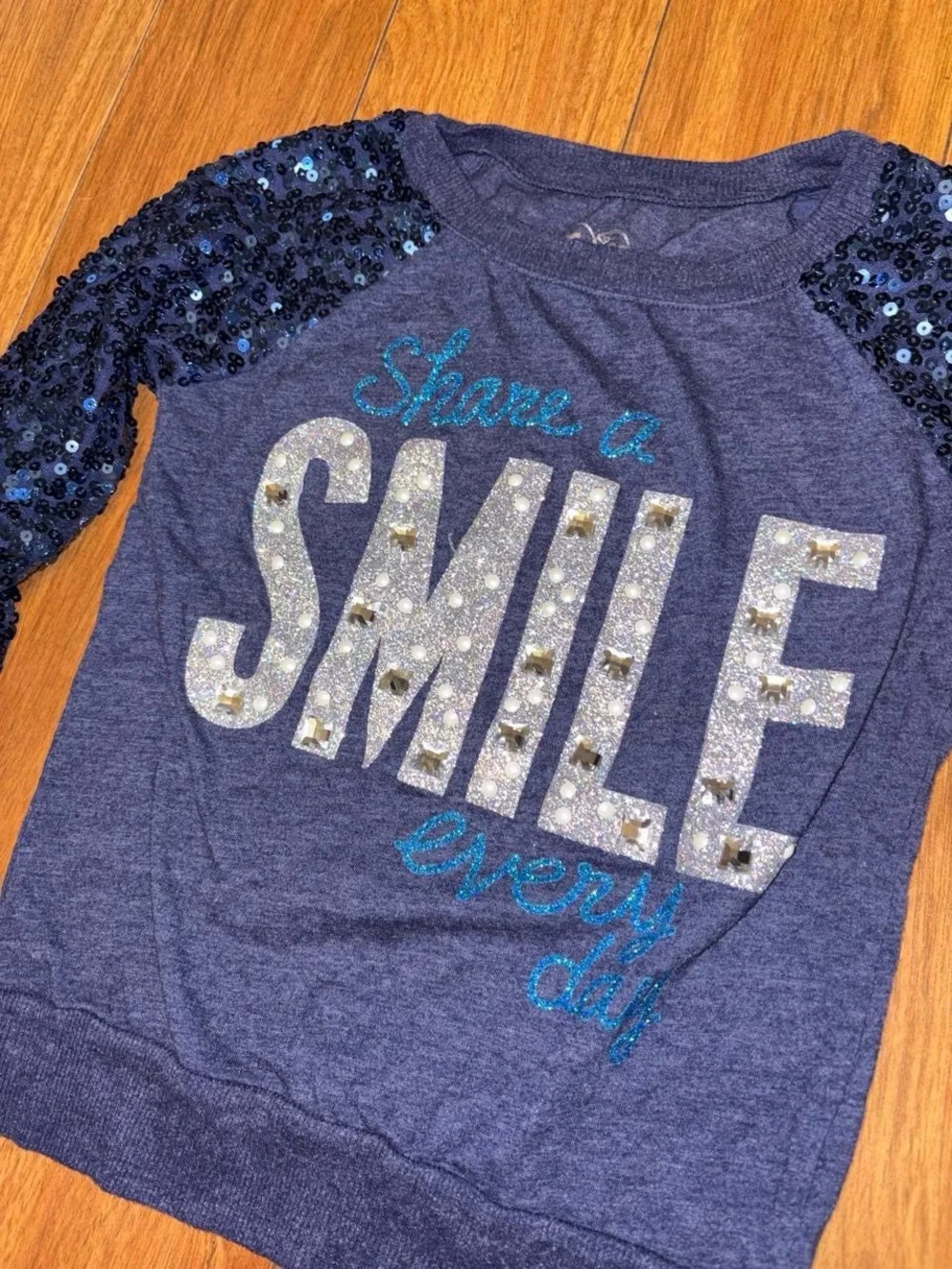 Y2K Justice long sleeve top with sequins